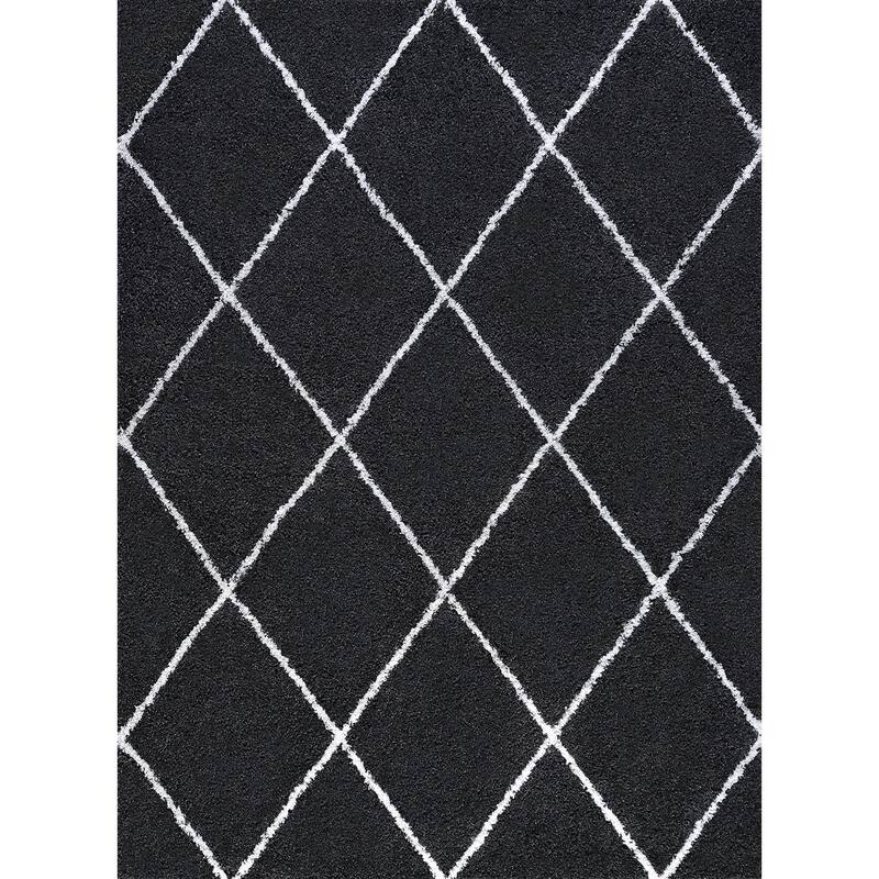 Joy Shag Moroccan Stripe Indoor Area Rug