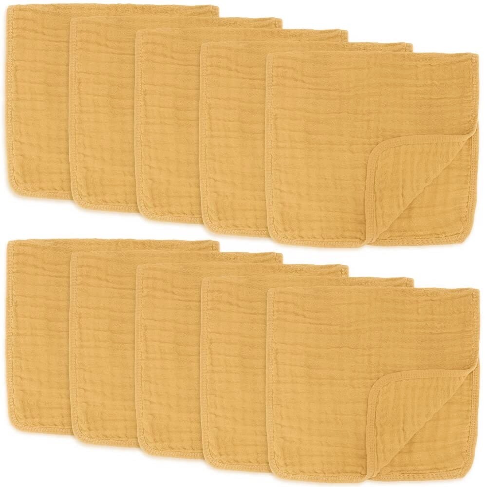 Muslin Burp Cloths for Babies by Comfy Cubs