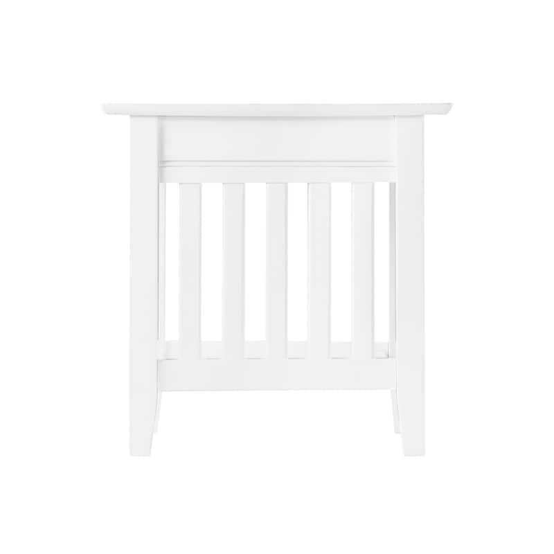 Side Table with USB Charger - HomeStock Accent Table for Couch & Chair - Modern Living Room Table - 14
