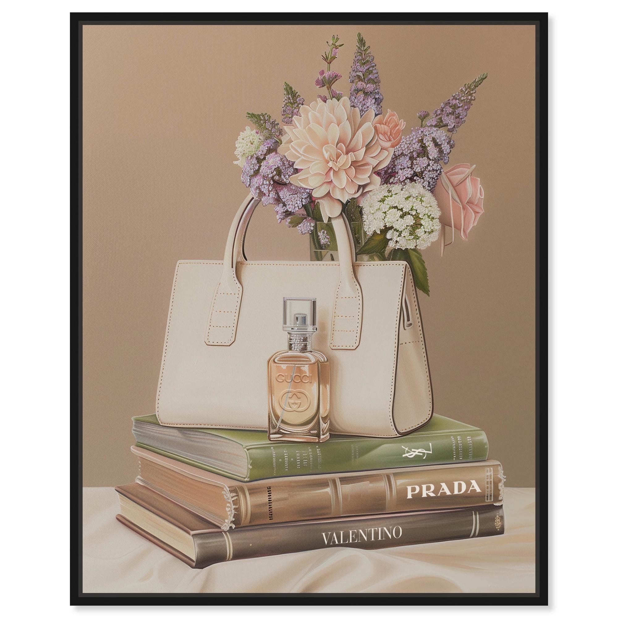 Light Spring Glam Books II Canvas Fashion Wall Art by Art Remedy