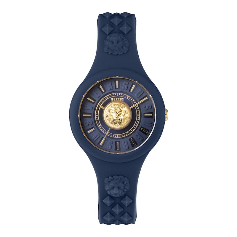 Versus Versace Fire Island Lion Strap Watch - Blue