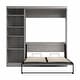 preview thumbnail 37 of 91, Pur Full Murphy Bed with Shelving Unit (84W) by Bestar