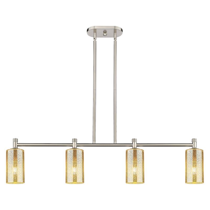 Innovations Lighting 434-4I-G434-7ME Crown Point 4 Light 44" Wide - Satin Nickel
