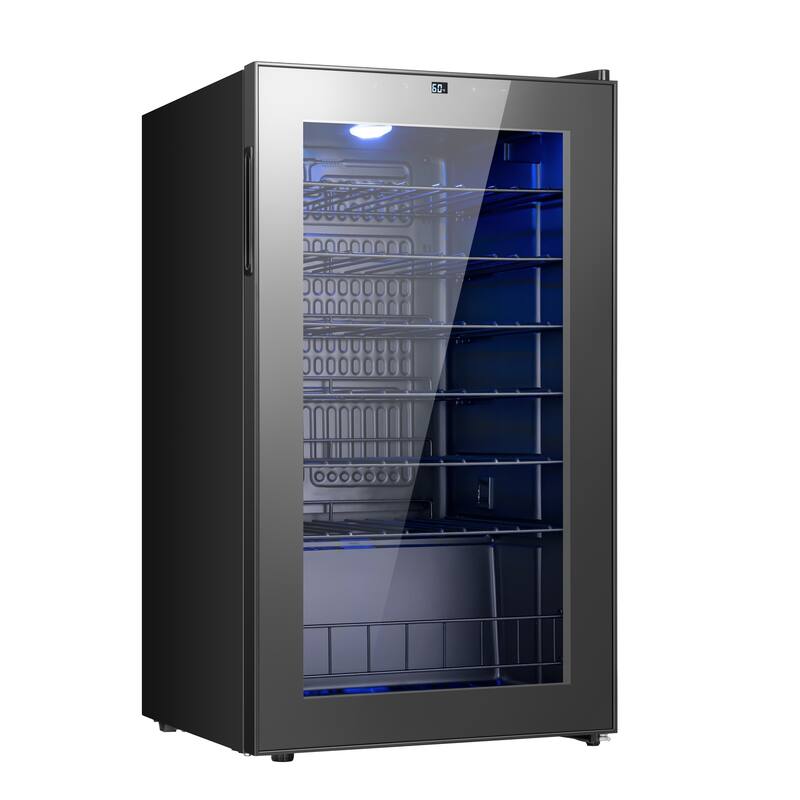 Yeego 34 Bottle Wine/Beverage Refrigerator, 3.36 Cu.Ft, Freestanding