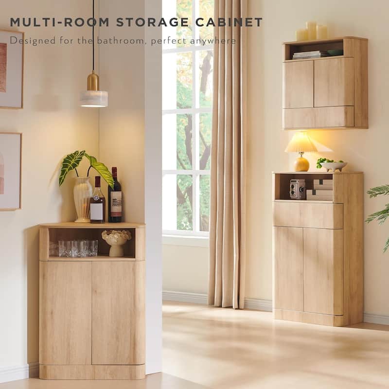 Modern Corner Cabinet,Storage Cabinet for Bathroom,Living Room,Kitchen