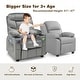 preview thumbnail 28 of 38, Gymax Kids Youth Recliner Chair Velvet Fabric w/Cup Holder & Side