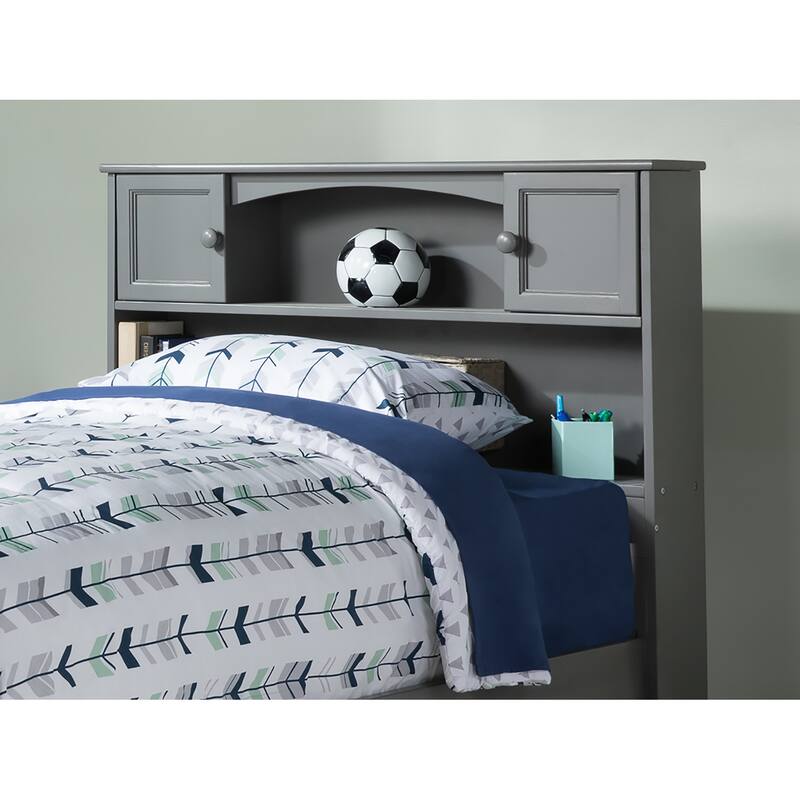 AFI Newport Bookcase Headboard with Attachable Charger