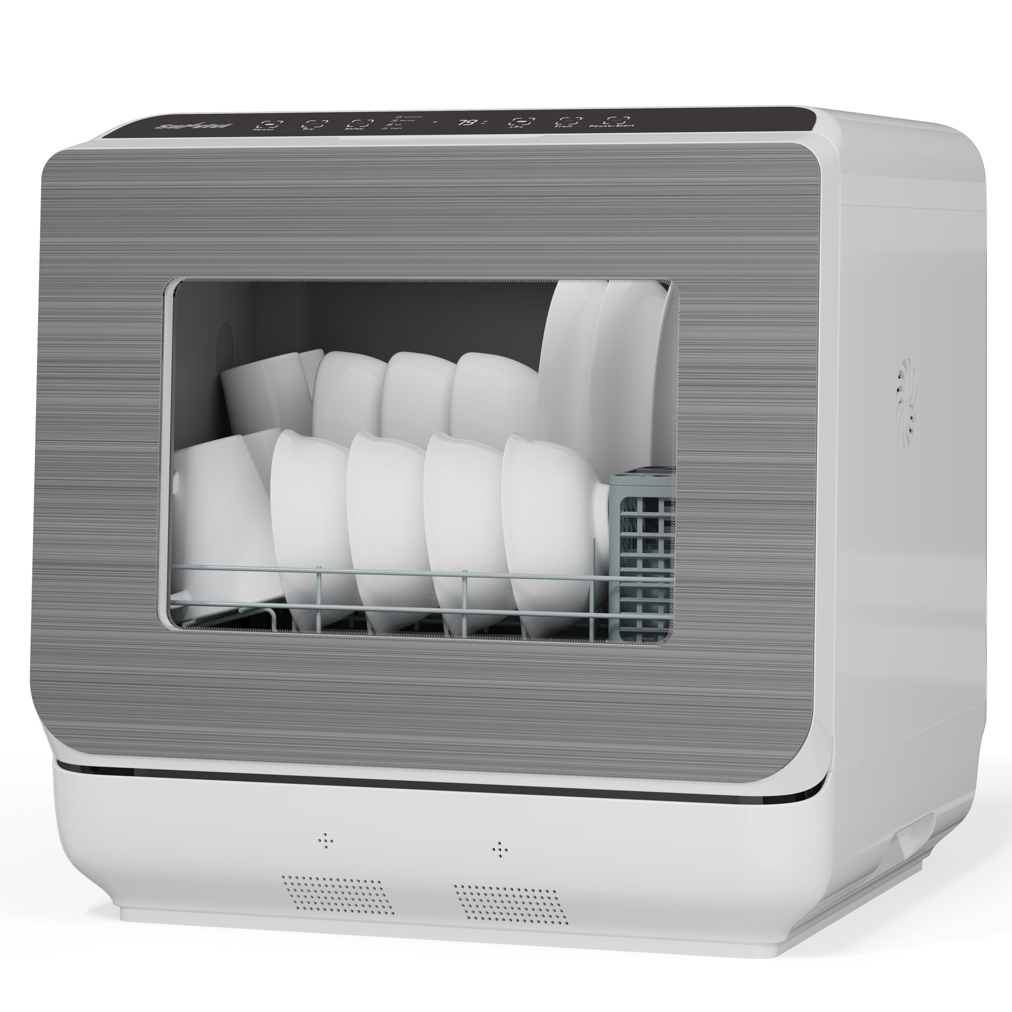 Portable Countertop Dishwasher 18", 152oz Built-in Water Tank, 6 Wash Programs - N/A