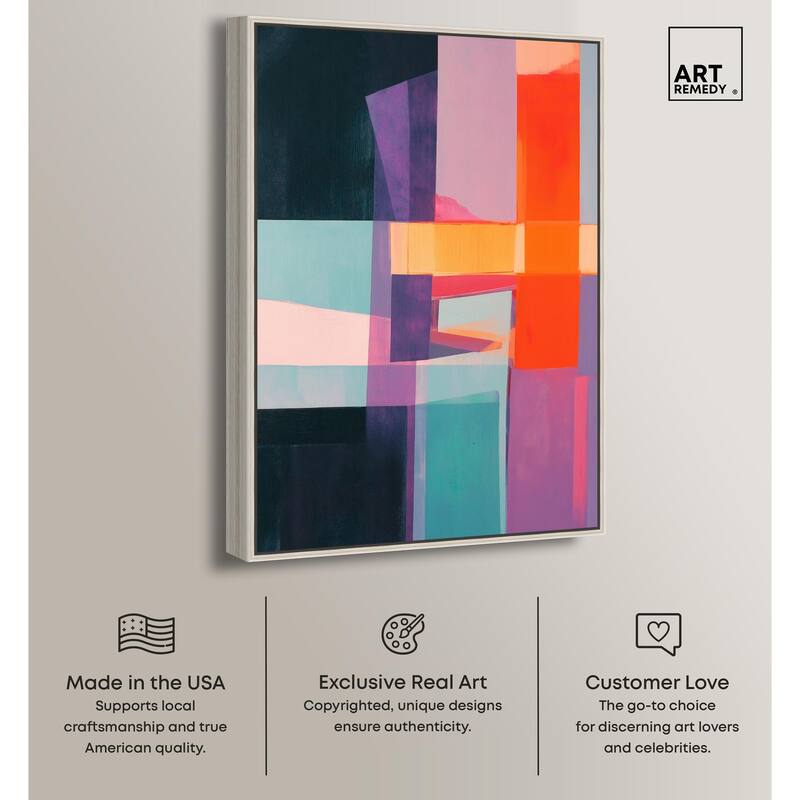 Color Blocks II Canvas by Art Remedy