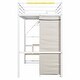 preview thumbnail 11 of 36, Metal Loft Bed with Wardrobe and Storage Shelves