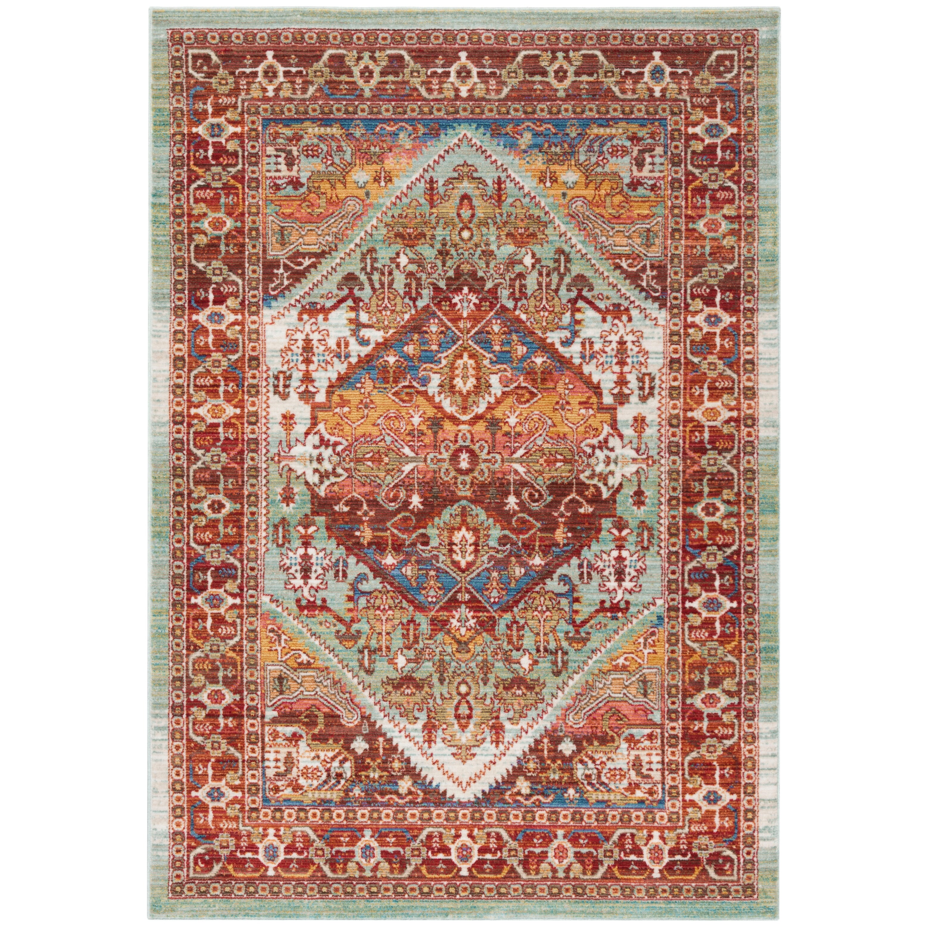 Shop Safavieh Sutton Sinje Boho Oriental Polyester Rug Overstock