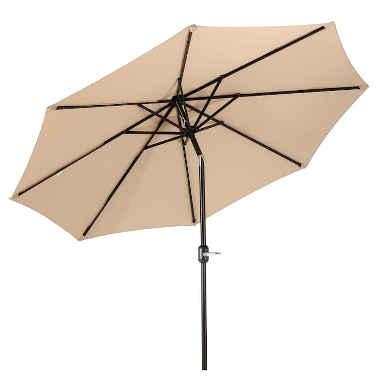 Holme 9-foot Steel Market Patio Umbrella with Tilt-and-Crank