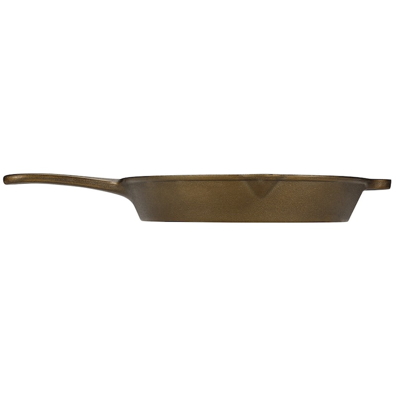 iLiving Seasoned Modern Heirloom Mirror Polished Cast Iron Skillet Pan 12" (2.7/3.7L)