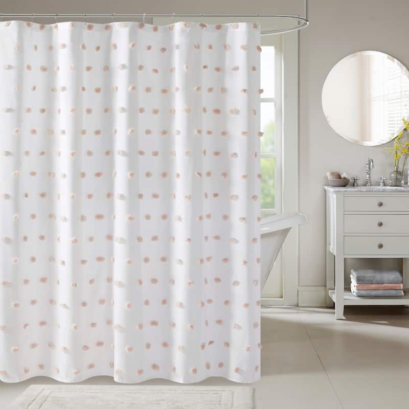 Madison Park Lauren Shower Curtain - Blush
