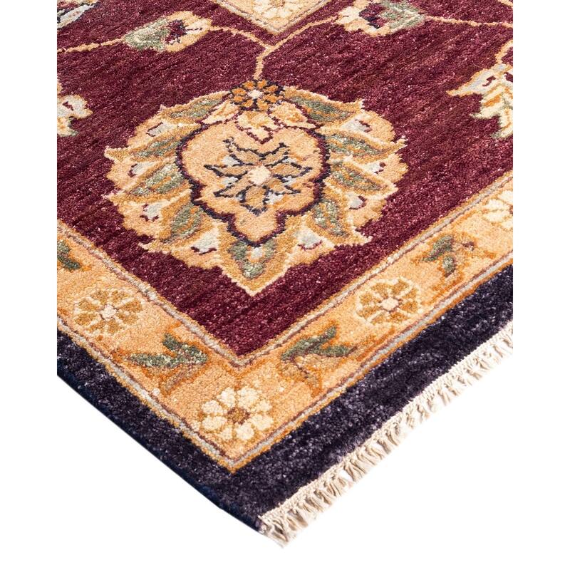 Oushak One-of-a-Kind Hand-Knotted Area Rug - Purple, 8' 1" x 10' 1" - 8' 1" x 10' 1"