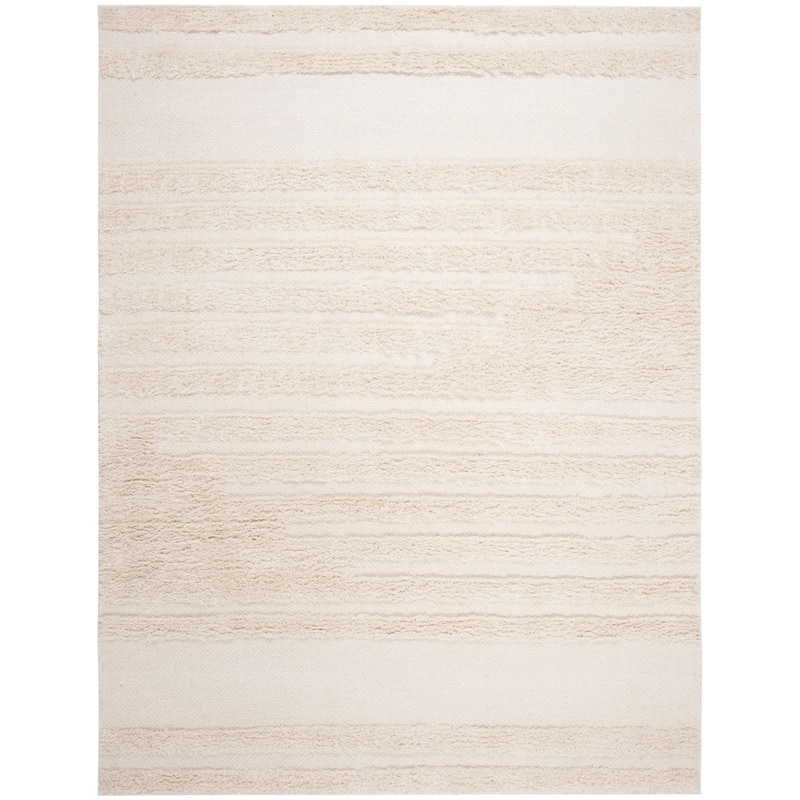 SAFAVIEH Hand-knotted Kenya Klaudie Southwestern Tribal Wool Rug - 6' x 9' - Ivory