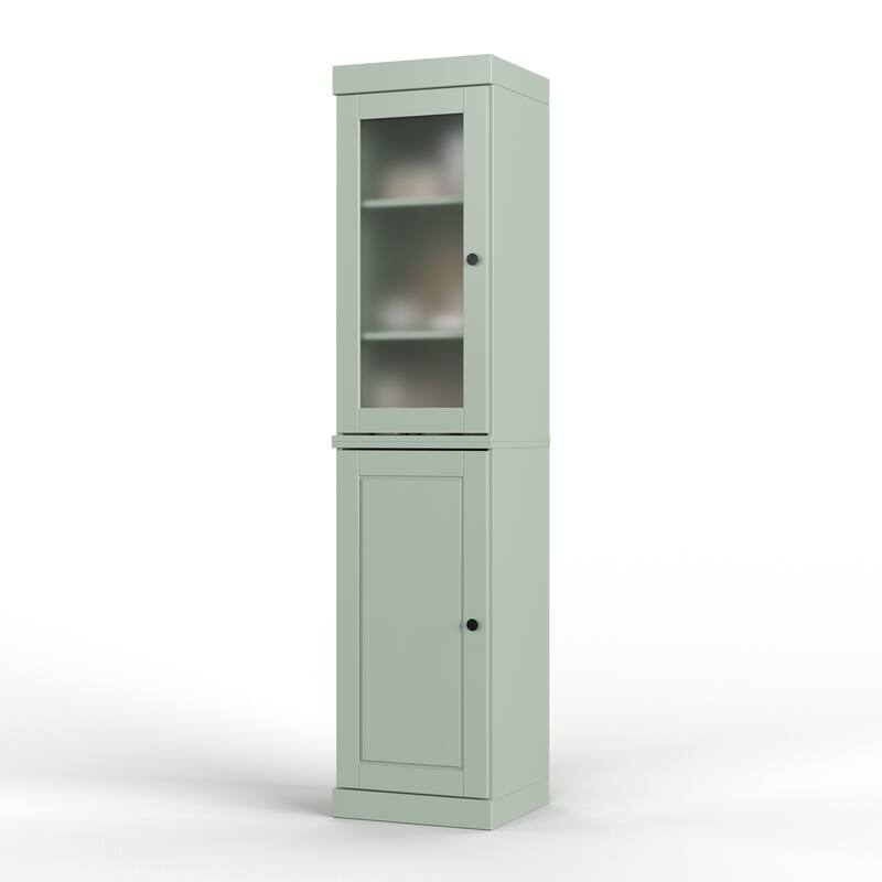 100% Solid Wood 16.5" Kitchen Pantry Cabinet with Doors by Palace Imports