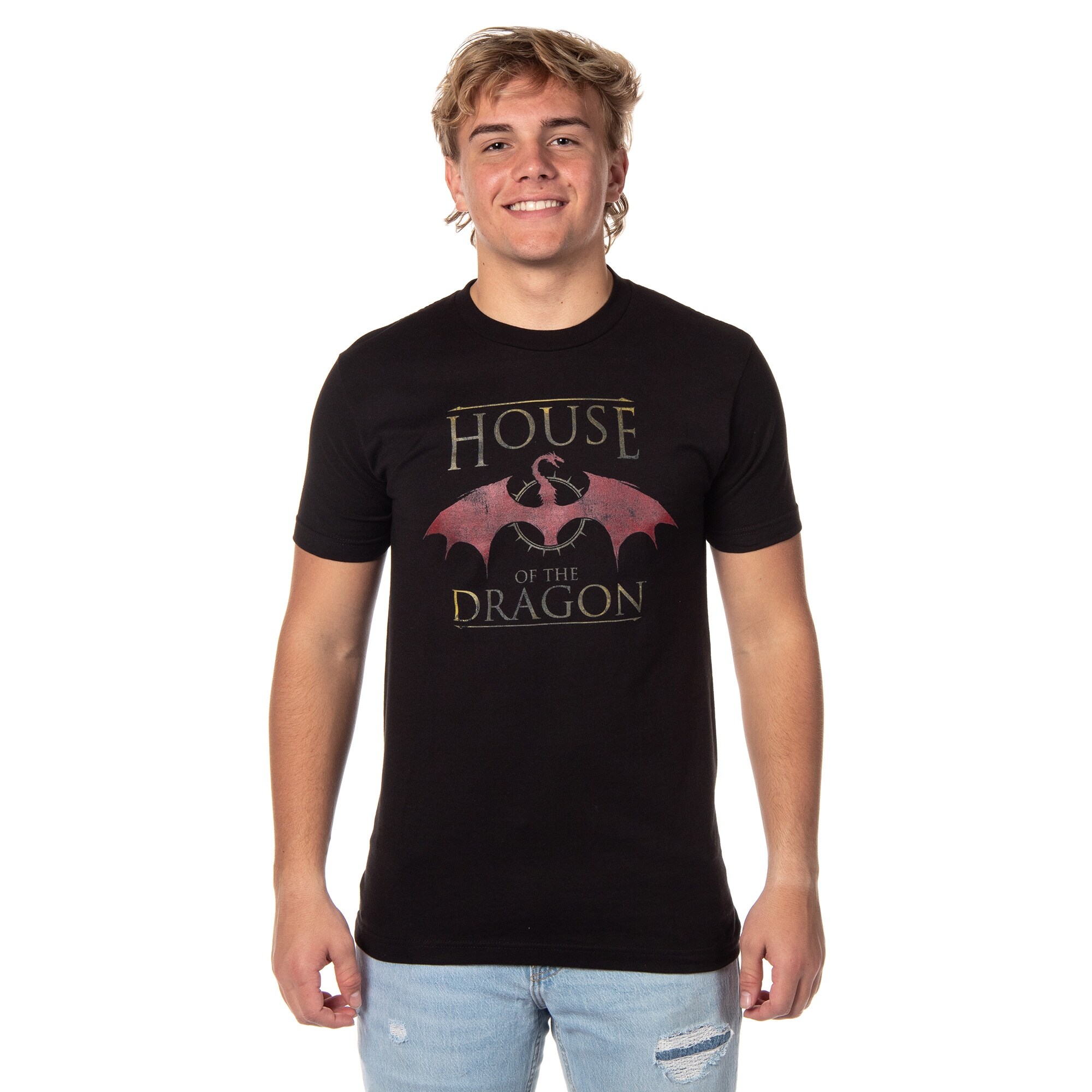Game of Thrones Mens' House Of The Dragon Original Series Logo T-Shirt