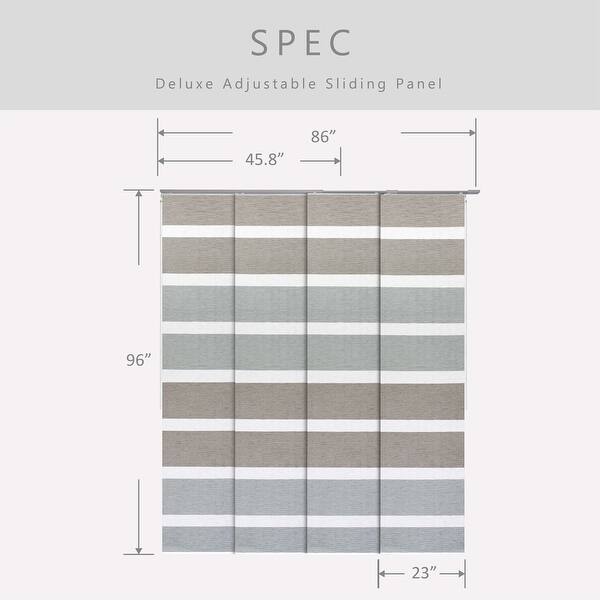Godear Design Natural Woven Adjustable Sliding Panel 45 8 86 W X 96 L On Sale Overstock 2729