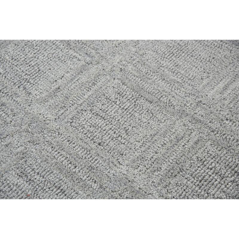 Alora Decor Emerson Grey Squares Hand-tufted Wool Rug
