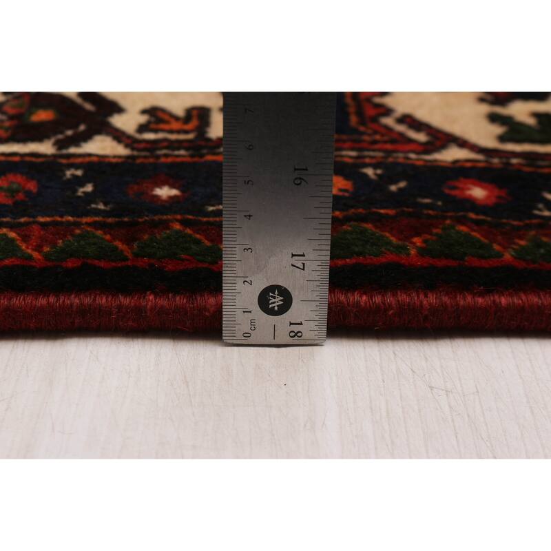 ECARPETGALLERY Hand-knotted Anadol Black, Red Wool Rug - 4'9 x 6'8
