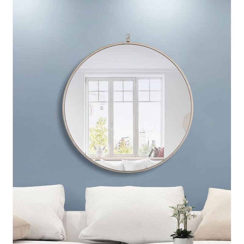 Elegant Lighting Eternity 28" Diameter Circular Metal Framed Wall