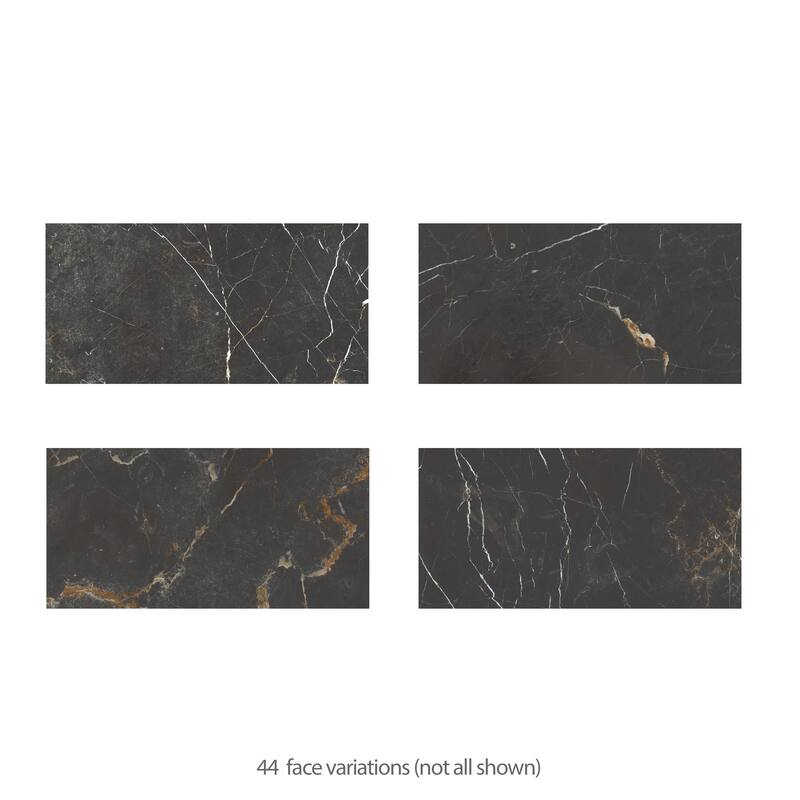 Merola Tile Reve Noir 11-3/4" x 23-1/2" Porcelain Floor and Wall Tile
