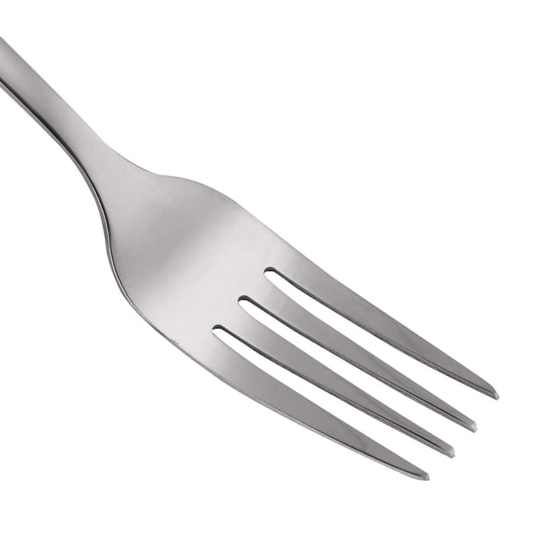 Restauant Kitchen Stainless Steel Dinner Serving Fork Silver Tone 8 Inches - Silver Tone