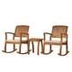 preview thumbnail 2 of 16, Lucca Outdoor 3-pc. Rocking Chair Set by Christopher Knight Home