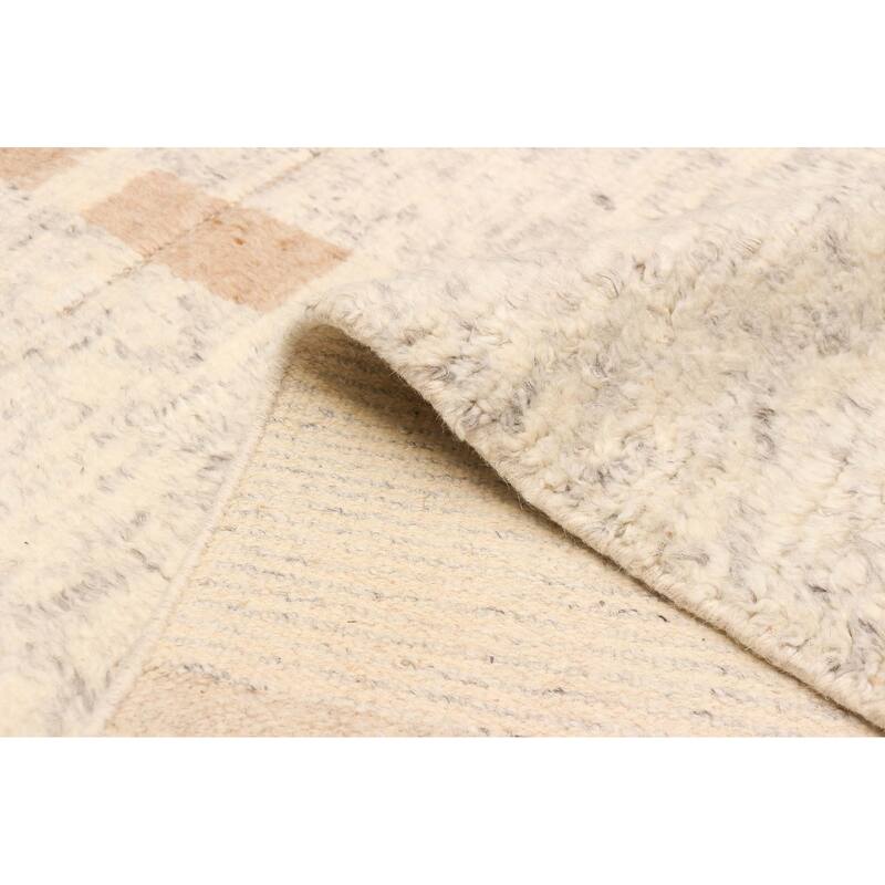 ECARPETGALLERY Hand-knotted Tangier Ivory Wool Rug - 8'2 x 10'0