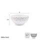 preview thumbnail 3 of 2, Mikasa Set of 4 Millie Gold Appetizer Bowls, 6 Inch - 6-in