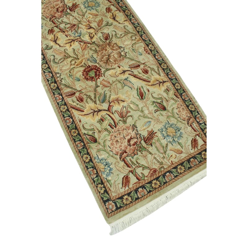 Pak-Persian Naveed Beige/Black Runner - 2'5" x 8'1"