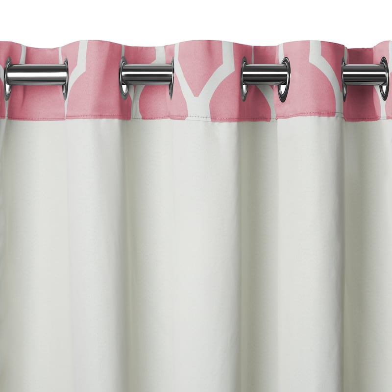 Elrene Emery Blackout Room Darkening Grommet Linen Curtain Panel