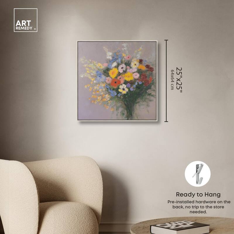 Meadow Flowers Canvas by Art Remedy