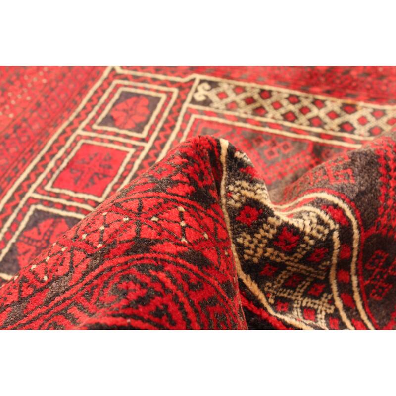 ECARPETGALLERY Hand-knotted Teimani Dark Grey Wool Rug - 3'0 x 4'6