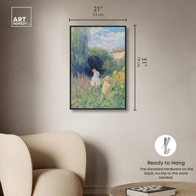 Quiet Gardeners Canvas by Art Remedy