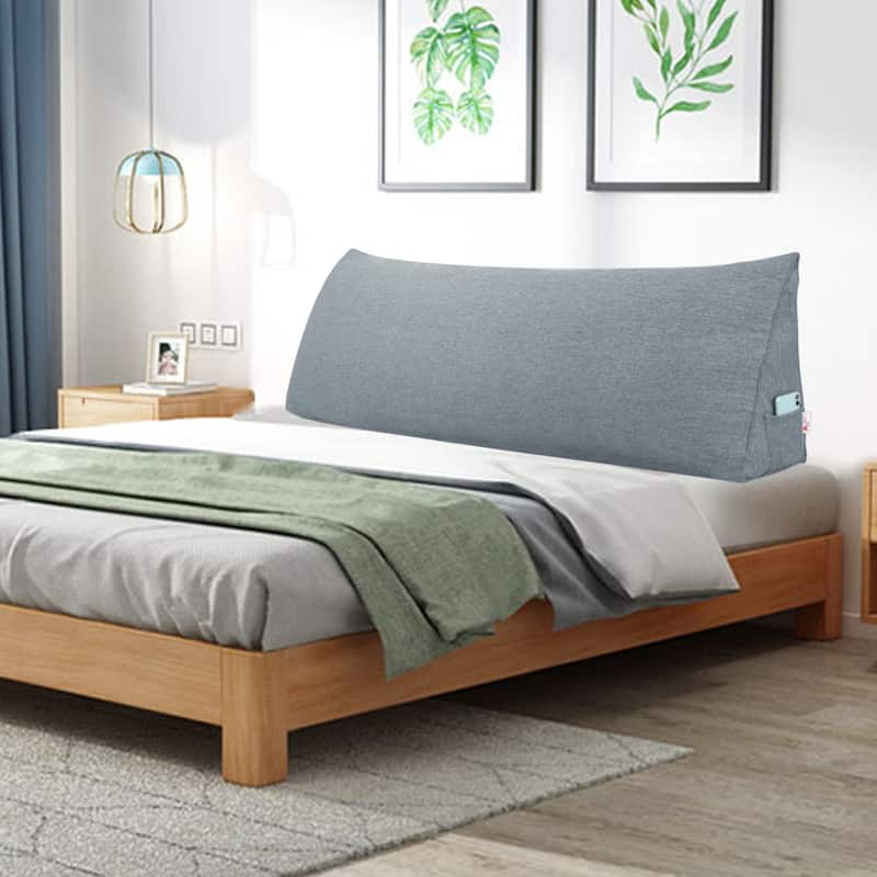 Bed Rest Back Support Wedge Pillow Bolster Headboard Reading Cushion