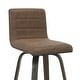 preview thumbnail 22 of 120, Skara Swivel Bar Stool, Upholstered Bar Height Chair with Bentwood Frame