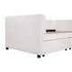 preview thumbnail 32 of 31, Twin Size Upholstered Daybed with Stripe Headboard and 2 Storage Drawers, Velvet Daybed Sofa Bed for Teens Bedroom