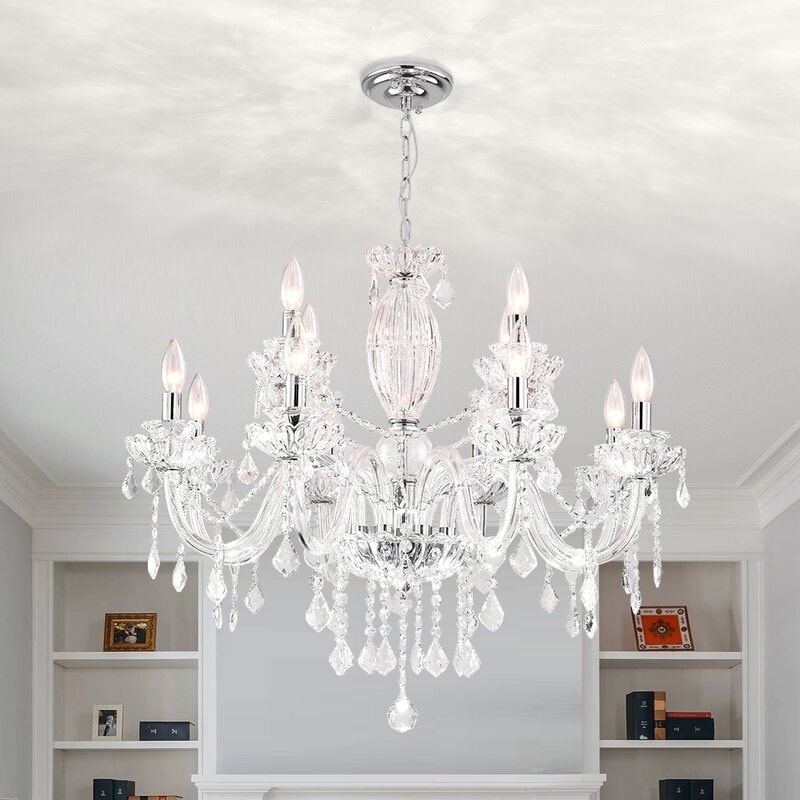 White crystal chandelier hotsell