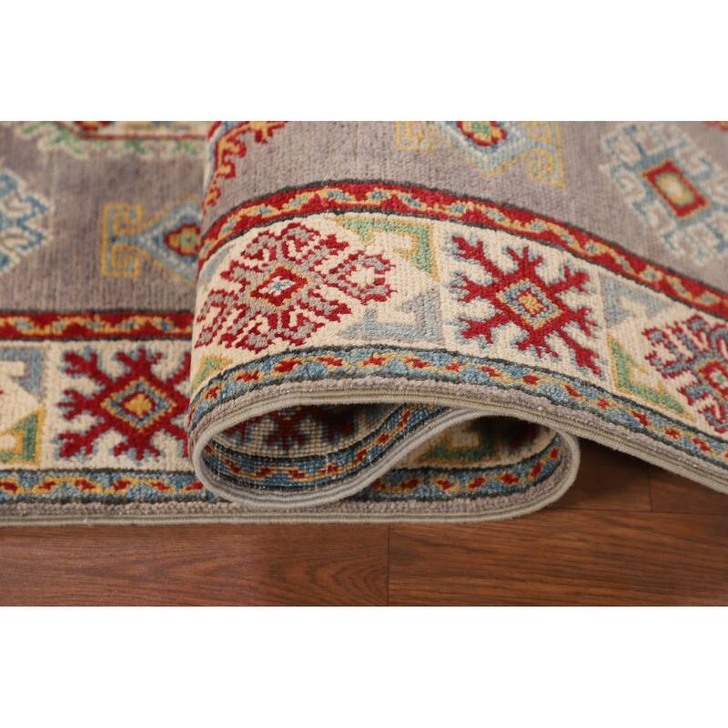 Kazak Foyer Rug Handmade Wool Carpet - 3'5" x 5'0"
