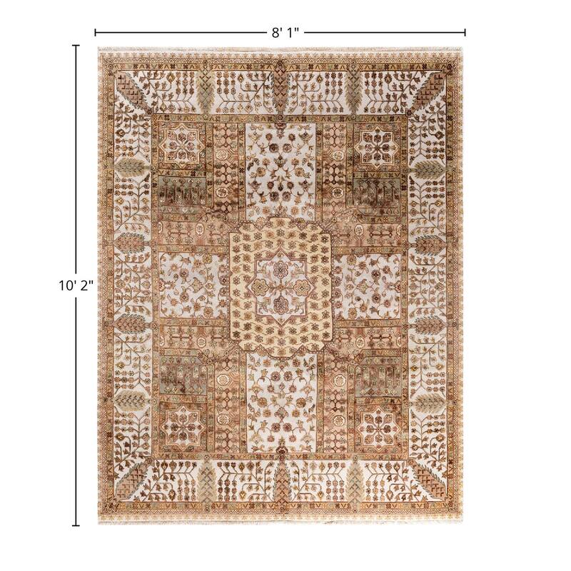 Tabriz One-of-a-Kind Hand-Knotted Area Rug, Beige - 8' 1" x 10' 2"