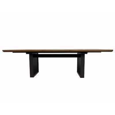 Double Pedestal Table In Latte Finish