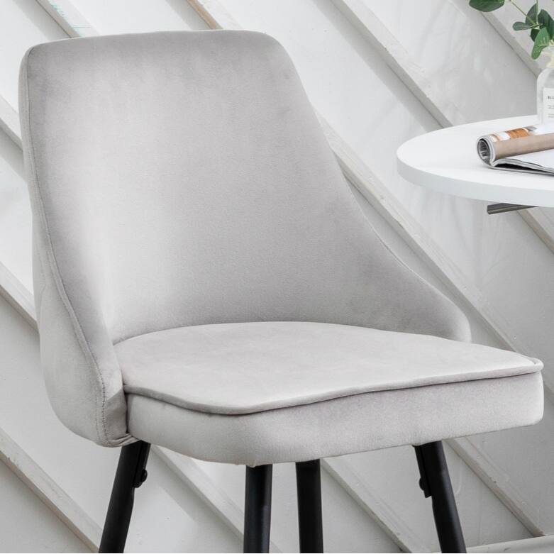 Zainab Premium Velvet Upholstered Contemporary Dining Bar Stools (Set of 2 )