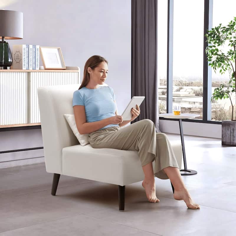 Pellebant Accent Chair Upholstered Lounge Couch Sofa for Bedroom Living Room
