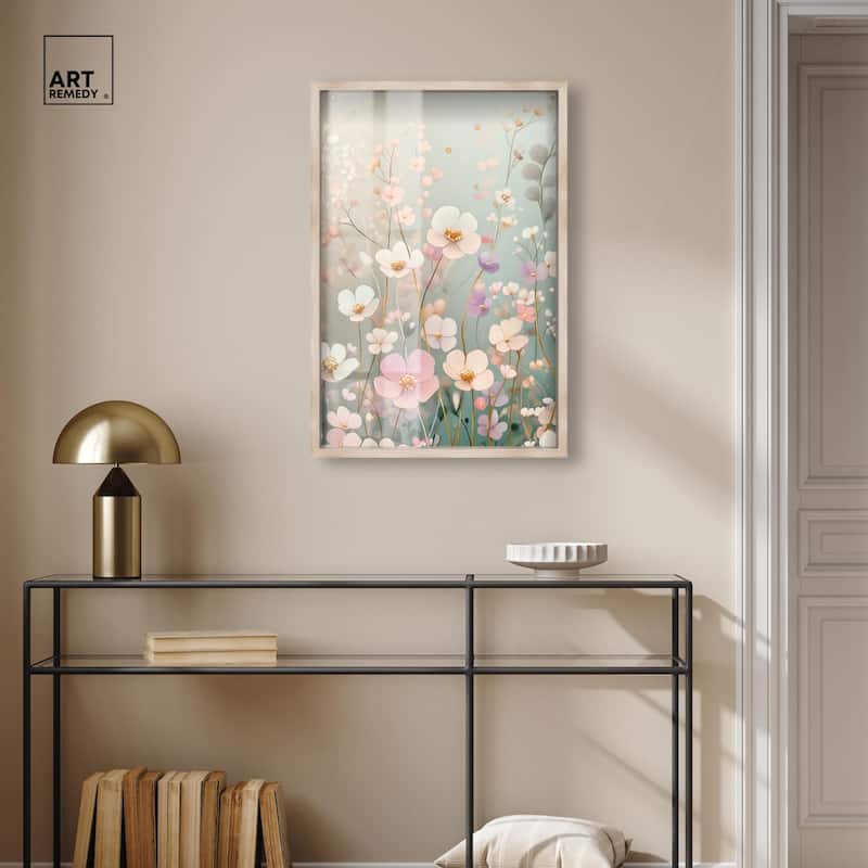 Tiny Blooms I Shadowbox by Art Remedy