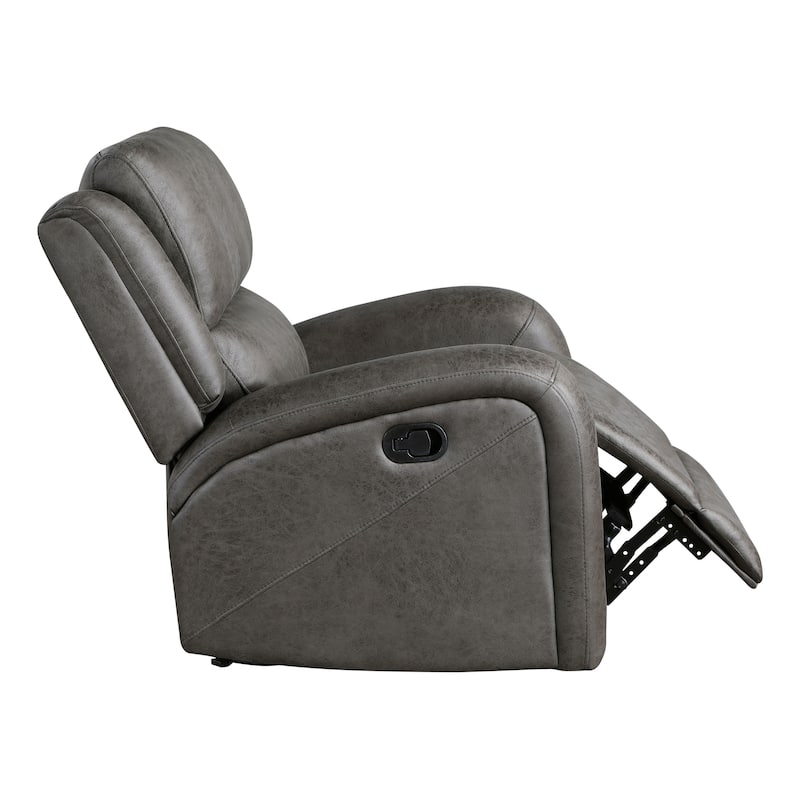 Mabel Polished Microfiber Rocker Reclining Chair