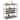 5-tier Wine Rack Table with Glasses Holder - 40" x 14" x 40" (L x W x H)