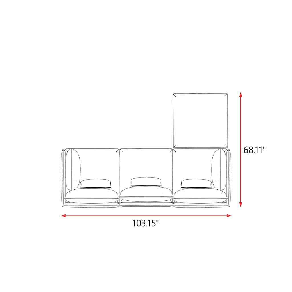 Simon 4pc Multi-Chair Seating Group