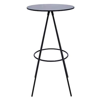 44 Inch Modern Bar Table, Hairpin Legs, Spacer, Composite Wood Surface ...